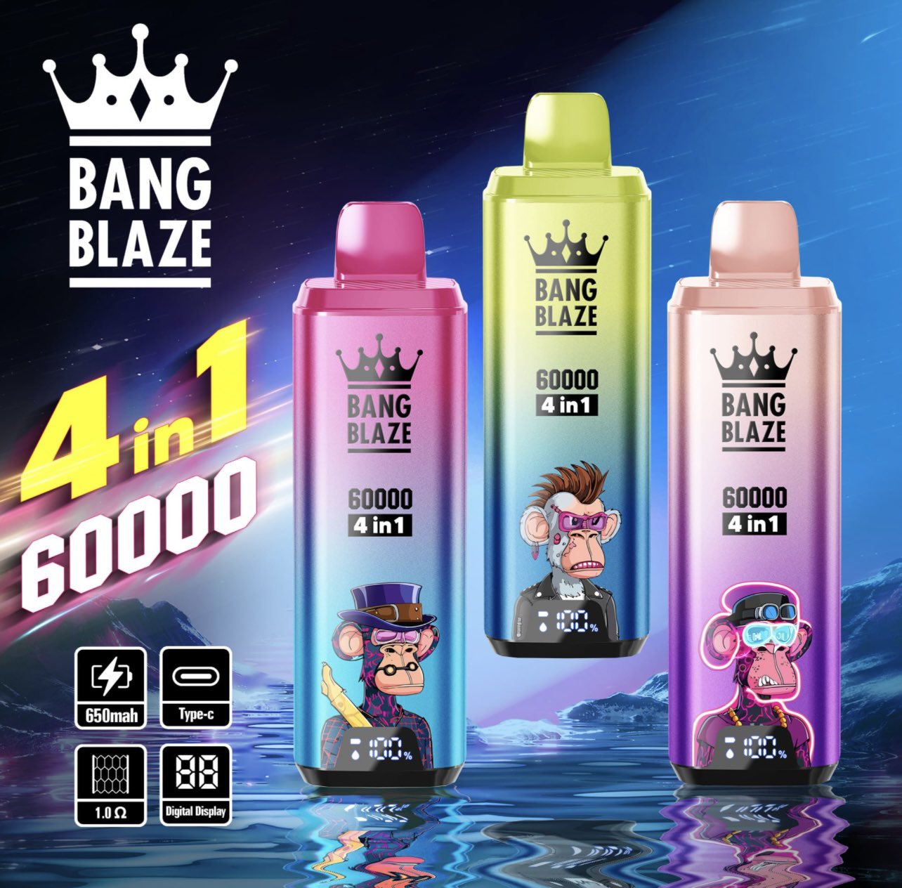 BANG BLAZE 4 in 1 持ち運びシーシャ