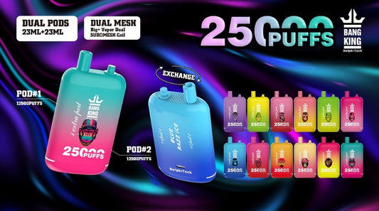 Bang King 25k Dual Pods 持ち運びシーシャ