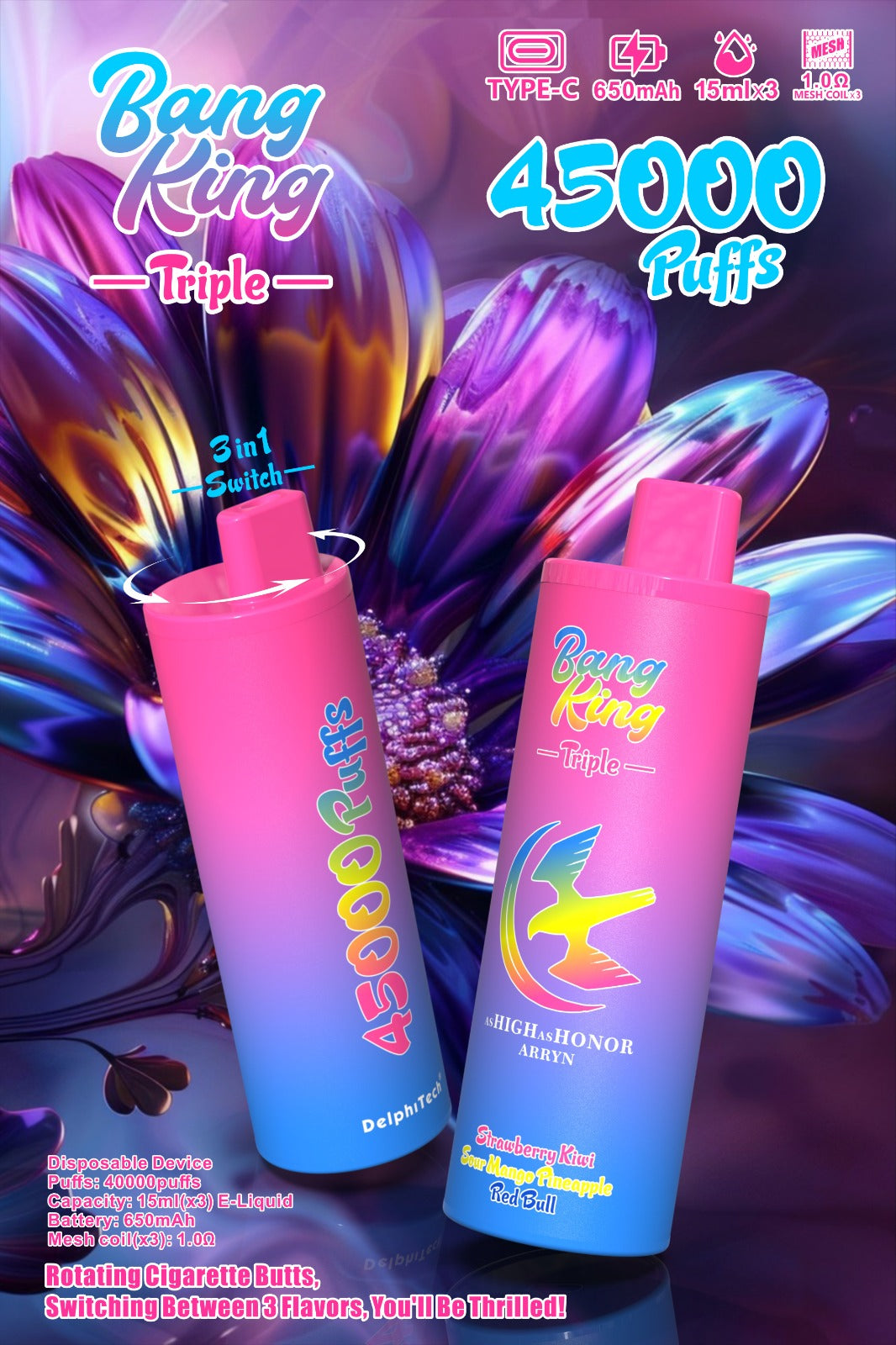 Bang King 45,000puff Triple